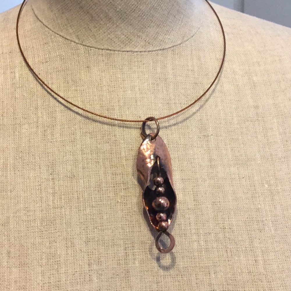 HOST PIC! UNIQUE One of a Kind Handcrafted Copper Pendant.. - Picture 3 of 7